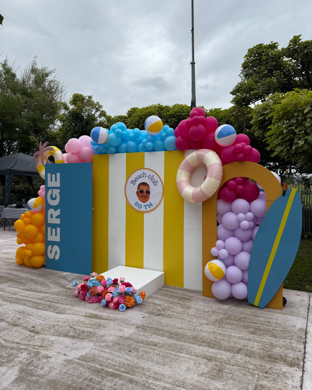 Photocall anniversaire adulte