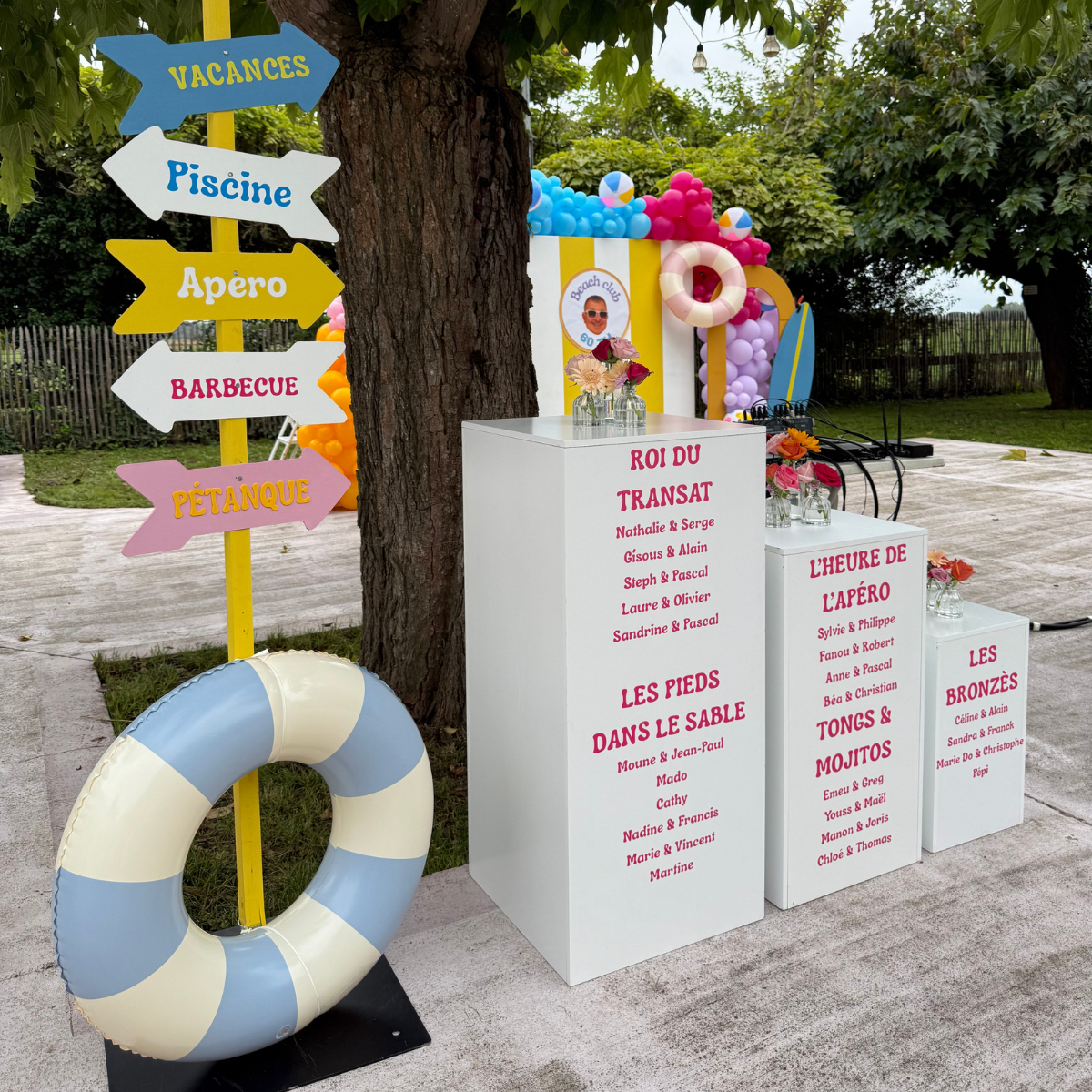Plan de table Décoration événementielle anniversaire